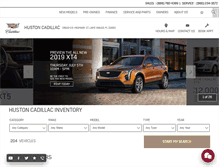 Tablet Screenshot of hustoncadillac.com